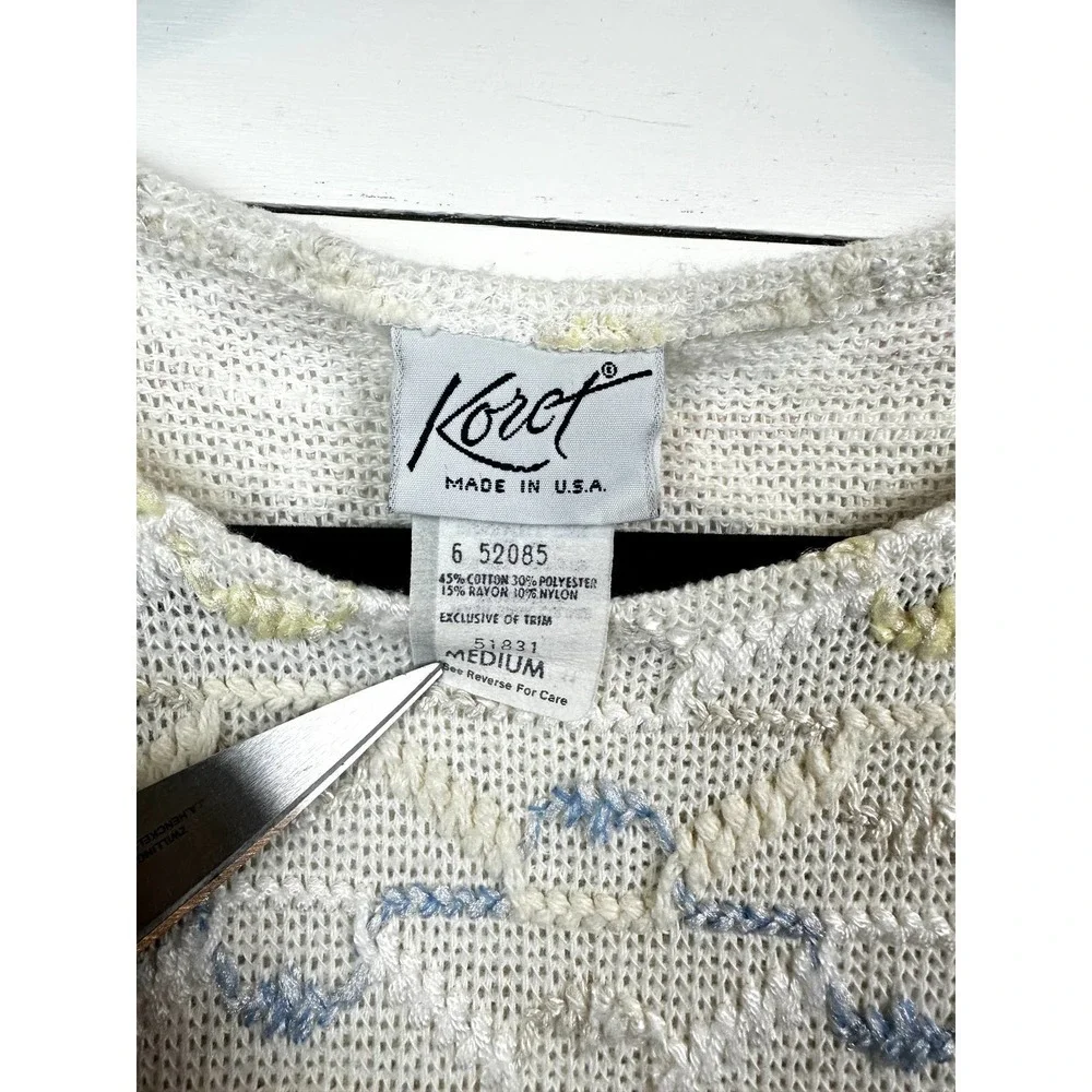 Vintage (pre-loved) Koret Knit sweater top Size Medium - Picture 5 of 8